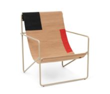 Bild von Ferm Living Desert Lounge Chair SH: 20 cm – Kaschmir/Block