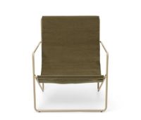 Bild von Ferm Living Desert Lounge Chair SH: 20 cm – Kaschmir/Oliv