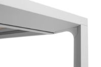 Bild von HAY New Order Tisch 100 x 200 cm – hellgrau pulverbeschichtet/wolkengraues Linoleum
