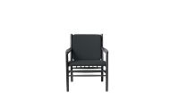 Bild von FDB Furniture J147 Sessel SH: 40,9 cm – Schwarz lackierte Eiche / Dunkelgrün