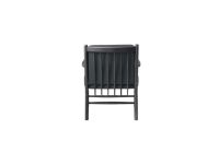 Bild von FDB Furniture J147 Sessel SH: 40,9 cm – Schwarz lackierte Eiche / Dunkelgrün