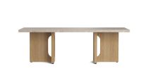 Bild von Audo Copenhagen Androgyne Loungetisch 120x45 cm – Natureiche / Kunis Breccia Sand FRONTDESIGN: MITTE AUGUST