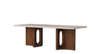 Bild von Audo Copenhagen Androgyne Loungetisch 120x45 cm - Walnuss / Kunis Breccia Sand