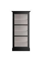 Bild von Lindebjerg Design Classic V3 Vitrine Linksangeschlagene Tür 80x170 cm - Schwarz