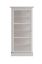 Bild von Lindebjerg Design Classic V3 Vitrine Linksangeschlagene Tür 80x170 cm - Weiß