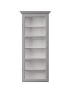 Bild von Lindebjerg Design Classic V4 Vitrine Linksangeschlagene Tür 70x170 cm - Grau