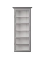 Bild von Lindebjerg Design Classic V4 Vitrine Linksangeschlagene Tür 70x170 cm - Grau