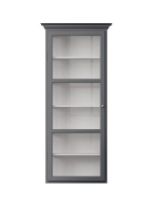 Bild von Lindebjerg Design Classic V4 Vitrine Linksangeschlagene Tür 70x170 cm - Anthrazit