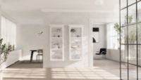 Bild von Lindebjerg Design Classic V4 Vitrine Linksangeschlagene Tür 70x170 cm - Weiß
