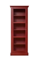 Bild von Lindebjerg Design Color N1 Vitrine Linksangeschlagene Tür 70x210 cm - Rot