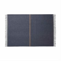 Bild von Silkeborg Uldspinderi Alrø Plaid 140x240cm - Grau Marine OUTLET