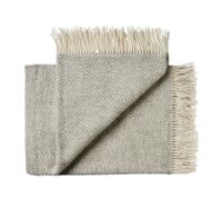 Bild von Silkeborg Wool Spinning Fanø Plaid 140x240cm - Helles nordisches Grau OUTLET