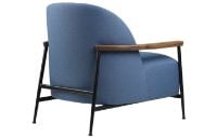 Bild von GUBI Sejour Lounge Chair Vollgepolstert W Armlehne SH: 35 cm – Walnuss / Glimmer 2501