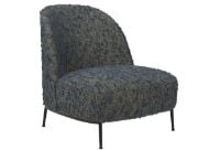 Bild von GUBI Sejour Lounge Chair Vollgepolstert SH: 35 cm - Schwarz Halbmatt / Woodstock