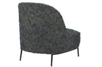 Bild von GUBI Sejour Lounge Chair Vollgepolstert SH: 35 cm - Schwarz Halbmatt / Woodstock