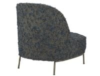 Bild von GUBI Sejour Lounge Chair Vollgepolstert SH: 35 cm - Antikmessing / Woodstock