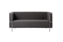 Bild von Kristina Dam Studio Modernist 2-Personen-Sofa L: 164 cm – Dunkelgrau/Edelstahl