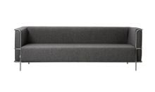 Bild von Kristina Dam Studio Modernist 3-Personen-Sofa L: 220 cm – Dunkelgrau/Edelstahl