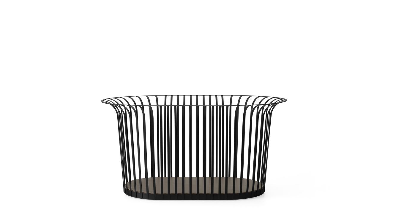 Bild von Audo Copenhagen Ribbon Basket B: 60,7 cm – Schwarz