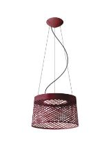 Bild von Foscarini Twiggy Grid Pendel LED Ø: 46cm - Karmin