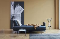 Bild von Innovation Living NORDHAM Schlafsofa L: 211 cm – Mixed Dance Blue/Edelstahl