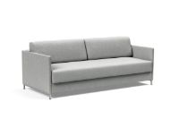 Bild von Innovation Living NORDHAM Schlafsofa L: 211 cm – Micro Check Grau/Edelstahl