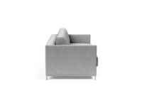 Bild von Innovation Living NORDHAM Schlafsofa L: 211 cm – Micro Check Grau/Edelstahl