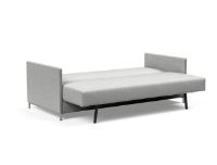 Bild von Innovation Living NORDHAM Schlafsofa L: 211 cm – Micro Check Grau/Edelstahl