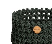 Bild von Cane-line Outdoor Soft Rope Kurv Mellem Ø: 40 cm - Dunkelgrün