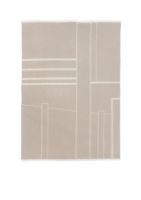 Bild von Kristina Dam Studio Architecture Throw Plaid 130 x 180 cm – Beige/Gebrochenes Weiß