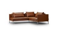 Bild von Juul 701 Ecksofa 220x230 cm – Prestige 03/Gebürsteter Edelstahl