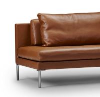 Bild von Juul 701 Ecksofa 220x230 cm – Prestige 03/Gebürsteter Edelstahl