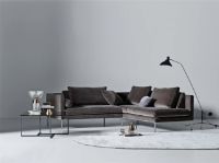 Bild von Juul 701 Ecksofa 220x230 cm – Prestige 03/Gebürsteter Edelstahl