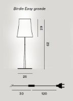 Bild von Foscarini Birdie Easy Tischlampe groß H: 62 cm – Salbeigrün