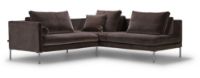 Bild von Juul 701 Ecksofa 230x220 cm – Pfirsich 21/Gebürsteter Edelstahl