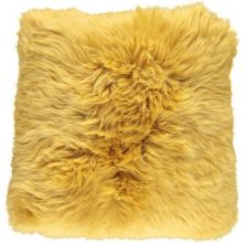 Bild von Natures Collection Kissen aus neuseeländischem Schaffell 50x50 cm – Imperial Yellow