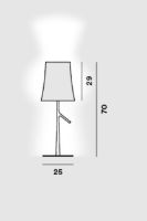 Bild von Foscarini Birdie Tischleuchte Groß LED H: 70cm - Weiß