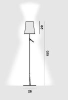 Bild von Foscarini Birdie Stehleuchte LED H: 150cm - Weiß