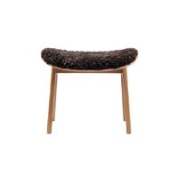 Bild von NORR11 Elephant Lounge Hocker SH: 39 cm – Eiche Natur/Espresso