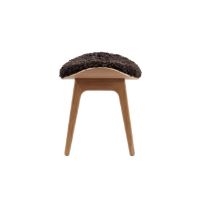 Bild von NORR11 Elephant Lounge Hocker SH: 39 cm – Eiche Natur/Espresso