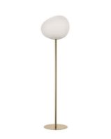 Bild von Foscarini Gregg Stehleuchte Groß H: 186cm - Gold/Weiß