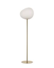 Bild von Foscarini Gregg Stehleuchte Groß H: 186cm - Gold/Weiß