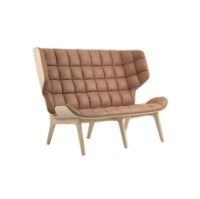 Bild von NORR11 Mammoth Sofa Leder SH: 35,5 cm – Natureiche/Dünenkamel 21004