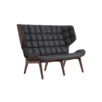 Bild von NORR11 Mammoth Sofa Leder SH: 35,5 cm - Dunkel geräucherte Eiche/Dünen Anthrazit 21003