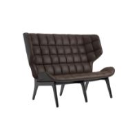 Bild von NORR11 Mammoth Sofa Leder SH: 35,5 cm – Schwarze Eiche/Dünen Dunkelbraun 21001