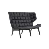 Bild von NORR11 Mammoth Sofa Leder SH: 35,5 cm – Schwarze Eiche/Dünen Anthrazit 21003