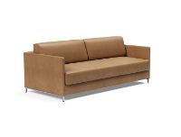 Bild von Innovation Living NORDHAM Schlafsofa L: 211 cm – Faunalbraun/Edelstahl