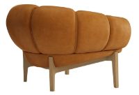 Bild von GUBI Croissant Lounge Chair SH: 46 cm - Eiche / Chamois Cuoio