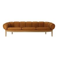 Bild von GUBI Croissant Sofa SH: 46 cm - Eiche / Sämischleder