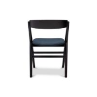 Bild von Sibast Furniture No 9 Esszimmerstuhl SH: 45 – Eiche Schwarz / Wolle Remix Blau